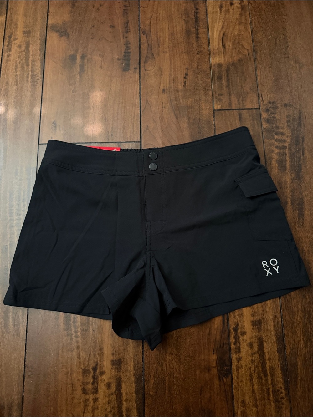 Roxy Black Women's Swim Shorts with Side Pocket